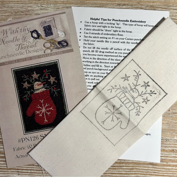 Bundle of 3 With thy needle and thread  punchneedle Christmas designs New & more - Picture 9 of 13